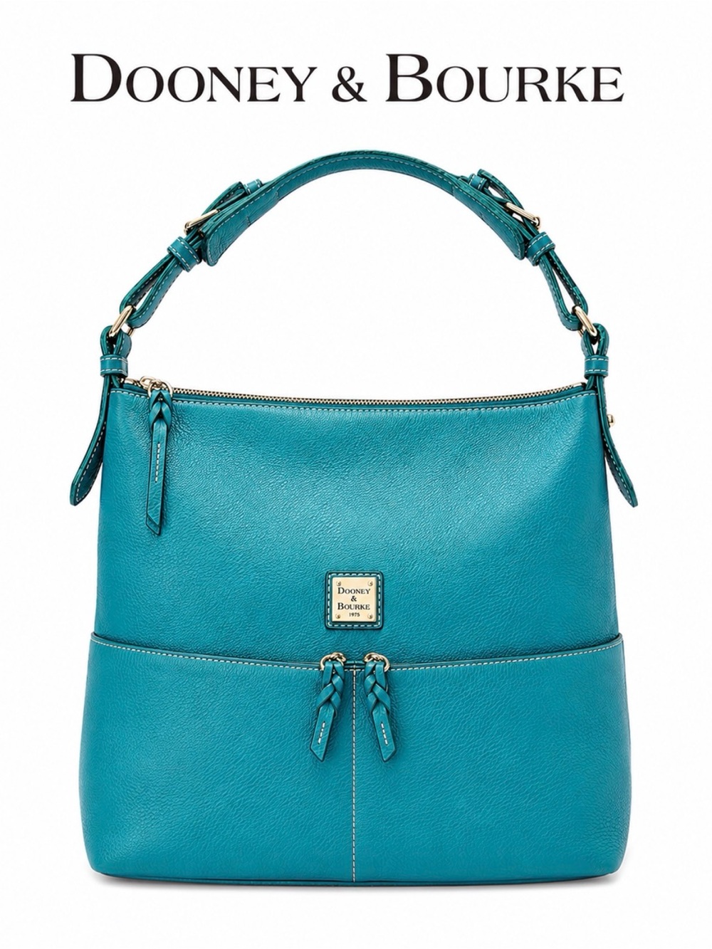 Dooney & Bourke Teal Leather Shoulder Bag